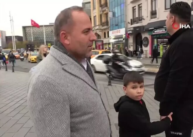 Taksim’de Kaybolan Çocuk Ailesine Kavuştu